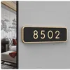 Autres décorations pour la maison Signes personnalisés Plaques de porte Numéros de maison en acrylique auto-adhésifs Plaques d'adresse Autocollant de numéro de porte personnalisé pour boîte aux lettres d'appartement 230721