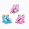 Pattini a rotelle in linea Bambini Rosa Blu Pattinaggio in linea due in uno antiscivolo Pattini a rotelle per esterni a doppia fila Patins con 4 ruote per ragazze dei ragazzi HKD230720