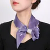 Luxury Satin Silk Neck Tie Scarf for Women Hair Bands Ribbon Headband Kerchiecf Bandana Skinny Wrist Wraps Sunscreen Neck Guard