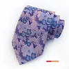 Neck Ties Classic Fashion Men Skinny Tie Colorf Floral Polyester 8Cm Width Necktie Party Gift Accessory Drop Delivery Accessories Dh3Eo