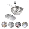 Set di stoviglie Smerigliatrice manuale multifunzionale Macchina per marmellate in acciaio inossidabile che produce frantoio per verdure per frutta Salse Puree Cucina