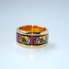 monet poppy serie ringen 18k vergulde emaille ringen topkwaliteit ring voor vrouwen designer sieraden Moederdag Gift254U