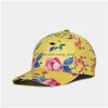 Gorras de béisbol Moda Hombres Mujeres Pareja Hip-Hop Sombrero Algodón Poliéster 3D Impreso Verano Ocean Wave Mar Vacaciones Personalidad Drop Delivery Acces