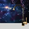 Kitchen Faucets Space Aluminum Basin Faucet Oil Bubbed Black Single Handle Sink Cold Mixer Tap Torneira De Cozinha