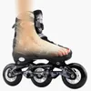 Inline Roller Skates Professional 3 Wheel Inline Skates Roller Skates 3*76mm Slalom Speed Inline Skates Adjustable Free Skating Shoes Sliding Patines HKD230720