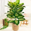 Objetos decorativos Estatuetas 85cm 30 Tropical Artifici Plant Grande Palmeira Falsa Plantas Artificiais Folhas Folhagem de Plástico para Decoração de Jardim de Casa L230724