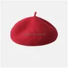 Berets Casual Design Fashion Wool Baby Hat для девочек Candy Color Elastic Match Beret Kids Caps 2-6 лет.