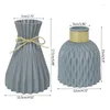 Vases panier vivant noir Vase Prink Arrangement maison Pot moderne en plastique bleu fleur chambre décor nordique blanc