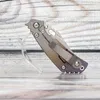 Evil Eyes Custom Pt Folding Knife Fashion Anodised Titanium Handle Hög hårdhet CPM 20CV Blad utomhusutrustning Taktisk fick EDC Camping Survival Tools