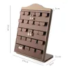 Jewelry Pouches High-end Solid Wood Earrings Display Rack Studs Storage