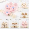 Hair Accessories 2Pcs/Set Korean Flower Baby Headband Socks Cute Bow Infant Princess Band For Girls Non Slip Floor Sock Kids Accessorie