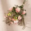 Kwiaty dekoracyjne bukiet rose pączek majsterkowanie