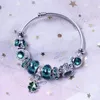 2023 New Arrival Covered Cat Eye Stone Green Mori DIY Crystal Beads Women's Bracelet Jewelry