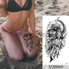 Temporäre Tattoos, wasserdicht, temporäre Tätowierung, Aufkleber, Lotus-Totem, Flash-Tattoos, indische Körperkunst, Arm, gefälschte Tatoo, Frauen, Männer x0724