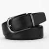 Belts 2023 Fashion Men'S Belt Pin Buckle Quality Cowhide Lychee Grain Personality Versatile Casual Women'S Leather Pants 2407