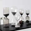 Decoratieve objecten Beeldjes Zandloper Zandlopers Moderne zandloper Klok Zandhorloge 15/30 min Glazen timer Home Office Decors L230724