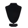 Jewelry Pouches 25 18cm Velvet Necklace Pendant Neck Model Props Display Stand Holder Drop Ship