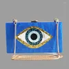 Borse da sera Marmo Acrilico Vintage Donna Messenger Evil Eye Clutch Party Prom Borse Portafoglio da sposa