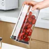 Bouteilles de stockage Conteneur alimentaire Réfrigérateur Boîte à nouilles Grenier Boîte scellée transparente avec couvercle Bouteille Cuisine Snack