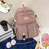 Bolsa de designer de luxo mochila de grande capacidade para mulheres mochila versão coreana mochila versátil ins design sense mochilas para estudantes universitários atacado