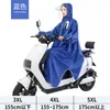 Płaszcz przeciwdeszczowy odporna na deszczowy płaszcz przeciwdeszczowy z rękawami dla mężczyzn i kobiet dorosłych spędziły pojedynczy pojazd elektryczny poncho rower.