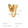 Nose Rings Studs Fashion Butterfly Shape Clip On Star Fake Piercing Cross Jewelry Drop Delivery Body Dhfye