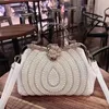 2023 nouvelles dames de mode incrustées de diamants sens avancé lumière luxe perle sac qualité décontracté bandoulière unique épaule sac à main pour les femmes