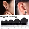 Studörhängen svart magnet örhänge unisex mode smycken ingen piercing magnetisk falsk öronpropp för män kvinnor 4 st
