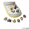 Schuhteile Zubehör Großhandel PVC Cartoon Clog Charms Dekoration Schnalle Pins Charm Knöpfe Sport Jungen Gartenschuhe Geschenk D Drop Del Dhusq