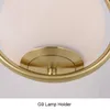 Wall Lamps Arrival Nordic Lamp Gold Black Modern Fashion El Home Office Iron Art Sconces White Glass Lighting Fixtures