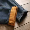 Mannen Denim Designer Gat Jeans Hoge Kwaliteit Gescheurd voor Mannen Maat 28-38 40 Herfst Winter Plus Fluwelen HIP HOP Punk Streetwear Broek L230724