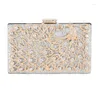 Evening Bags Women Diamond Clutch Luxury Peacock Banquet Purse Hollow Out Dinner Wallets Drop MN1529