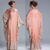 Koronkowe aplikacje wieczorne suknie balowe muzułmańskie sukienki imprezowe Caftan 2019 Arabian Dubai Dubaj Mother of the Bride sukienki251t