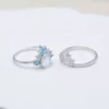 2023 Hot selling S925 in Japan, South Korea, Europe and the United States, high design sense, double layer moonstone ring, female