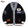 Giacche da uomo Giacche da uomo Abfer Autunno Mens Cardigan lavorato a maglia Maglione Abbigliamento invernale Kawaii Bear Ricamo Buttondown Cappotto oversize Z230725