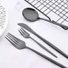 30Pcs Silver Dinnerware Set Home Dessert Fork Spoon Knife Flatware Cutlery Set Stainless Steel Complete Tableware Kitchen Set L230704