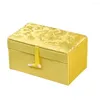 Jewelry Pouches Brocade Box Replacement Rectangular Jewellery Bracelet Anklet Crystal Storage Case Container Accessories