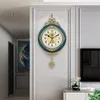 Horloges murales Style européen rétro grande horloge Design moderne salon muet pendule élégant goût famille cadeau maison Decore montre