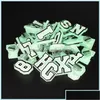 Shoe Parts Accessories Shoes 100Pcs Glow In The Dark Lettters Clog Charms Charm Buckle Decoration Buttons Jibitz Soft Rubber Drop Deli Dht5J