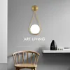 Wall Lamps Arrival Nordic Lamp Gold Black Modern Fashion El Home Office Iron Art Sconces White Glass Lighting Fixtures