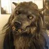 Halloween Wolf Mask Headwear Costume Mask Headgear For Masquerade Costume Party Toys For Adults Birthday Christmas Gift