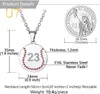 Pendant Necklaces U7 Baseball Necklace Laser Engraving Customization of Any Quantity Stainless Steel Cool Sports Jewelry Personalized Gift for Athletes 230724