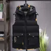 Gilet da uomo Gilet con cappuccio a due lati Giacca in cotone ispessito a doppia faccia mimetica autunnale e invernale