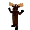 Prestaties Moose Dier Mascotte Kostuums Kerst Fancy Feestjurk Stripfiguur Outfit Pak Volwassenen Grootte Carnaval Pasen Adv2797