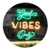 Good vibes alleen glazen buis Neon Light Sign Home Beer Bar Pub Recreatieruimte Game Lights Windows Glazen wandborden 24 20 inches214Z