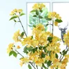 Fiori decorativi Artificiale 3D Seta Begonia Fiore Decorazioni di nozze Casa Soggiorno El Centro commerciale Pianta di simulazione Ramo lungo Falso