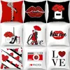 Pillow Case Valentines Day Decoration Pillowcase Sofa Cushion Bed Cover Home Decor Car Kiss Throw 45cm 230724