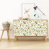 Fonds d'écran Peel And Stick Daisy Wallpaper Aquarelle Tournesol Floral Contact Papier Amovible Pour Chambre Meubles Cabinet Étagère