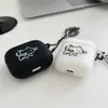 AirPods Pro 2nd 실리콘 무선 헤드폰 케이스 에어 포드 1 2 3 이어폰 보호 커버 액세서리를위한 귀여운 카룬 고양이 케이스