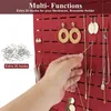 Jewelry Pouches Soft Felt Wall Hanging Earring Organizer Display Holder Storage Home Decoration For Women Girls Collection